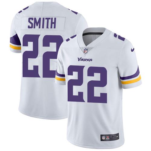 Men 2019 Minnesota Vikings #22 Smith white Nike Vapor Untouchable Limited NFL Jersey